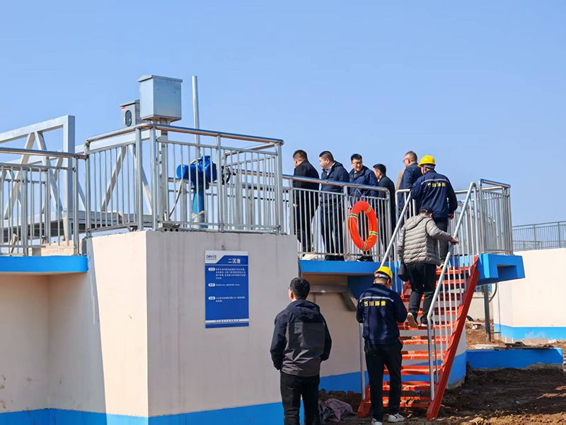 河南投資集糰城髮水(shui)務相關領導視詧我司週(zhou)口三汚汚水處(chu)理項目